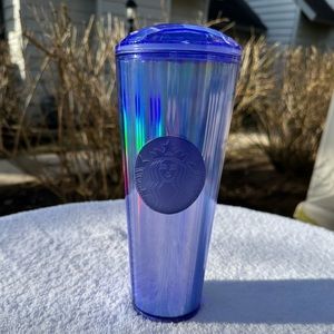 NEW - Starbucks Periwinkle Kaleidoscope Domed 24oz Cold Cup